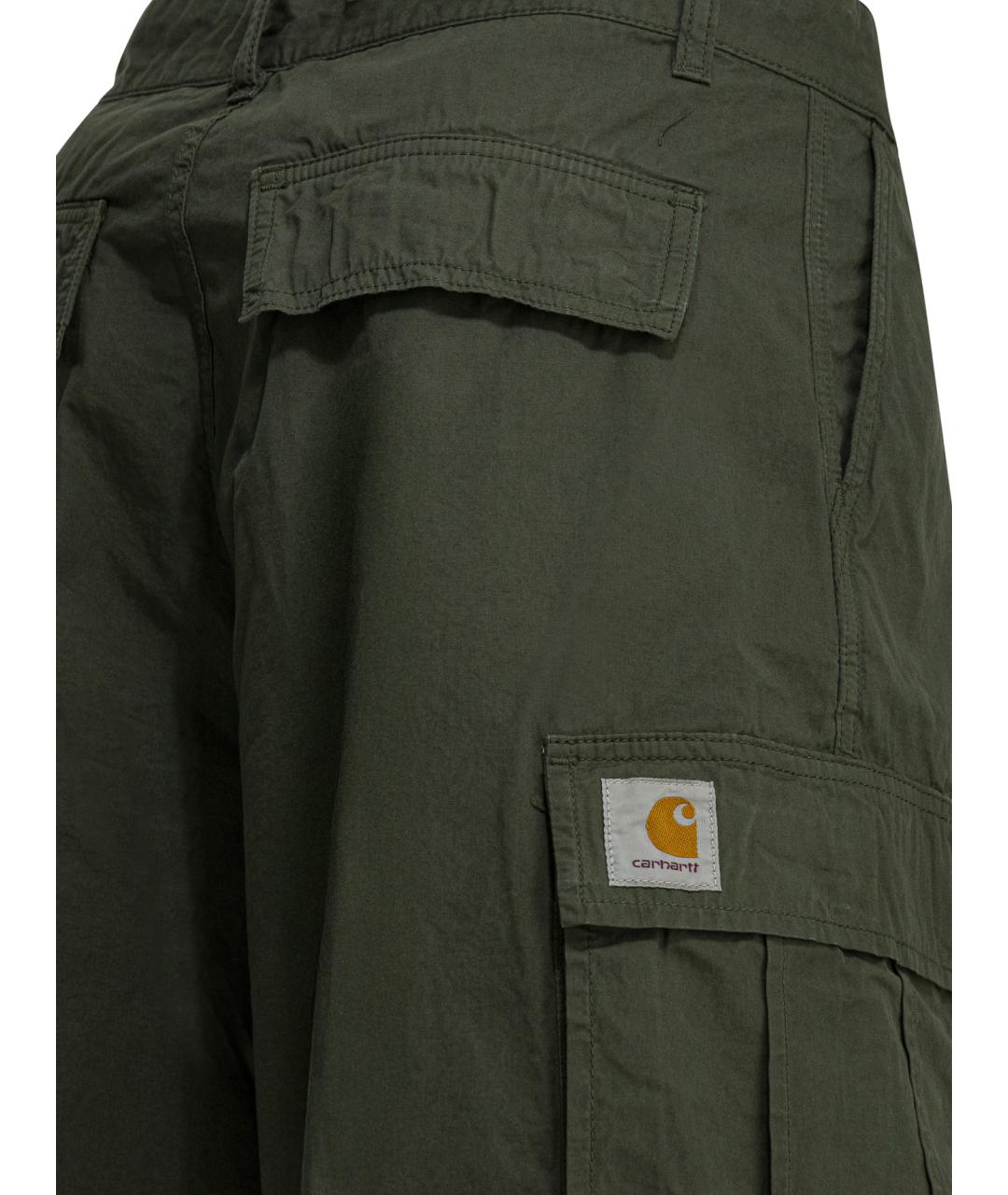 CARHARTT WIP Зеленые хлопковые шорты, фото 4
