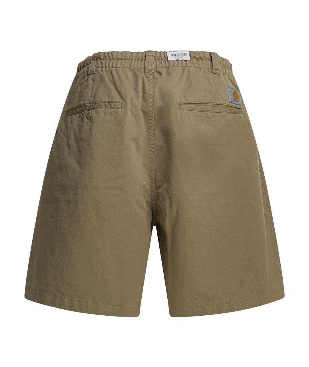 CARHARTT WIP Бежевые хлопковые шорты, фото 2