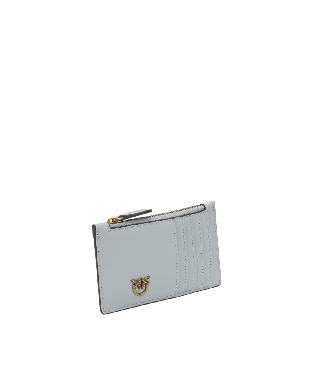 PINKO Голубой кожаный кардхолдер, фото 2