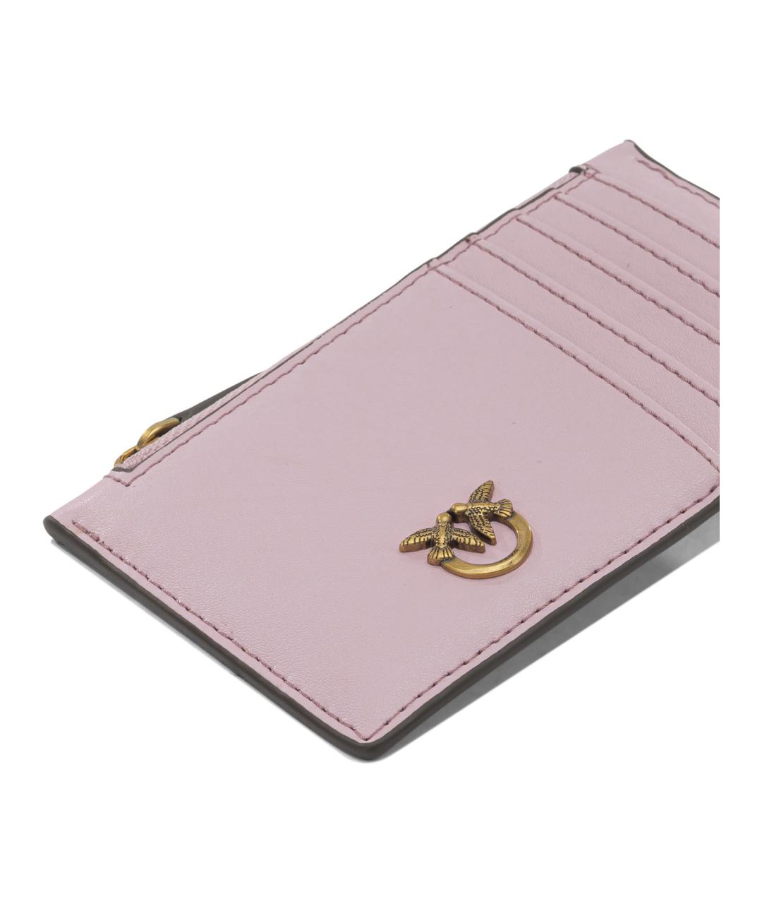 PINKO Розовый кожаный кардхолдер, фото 4