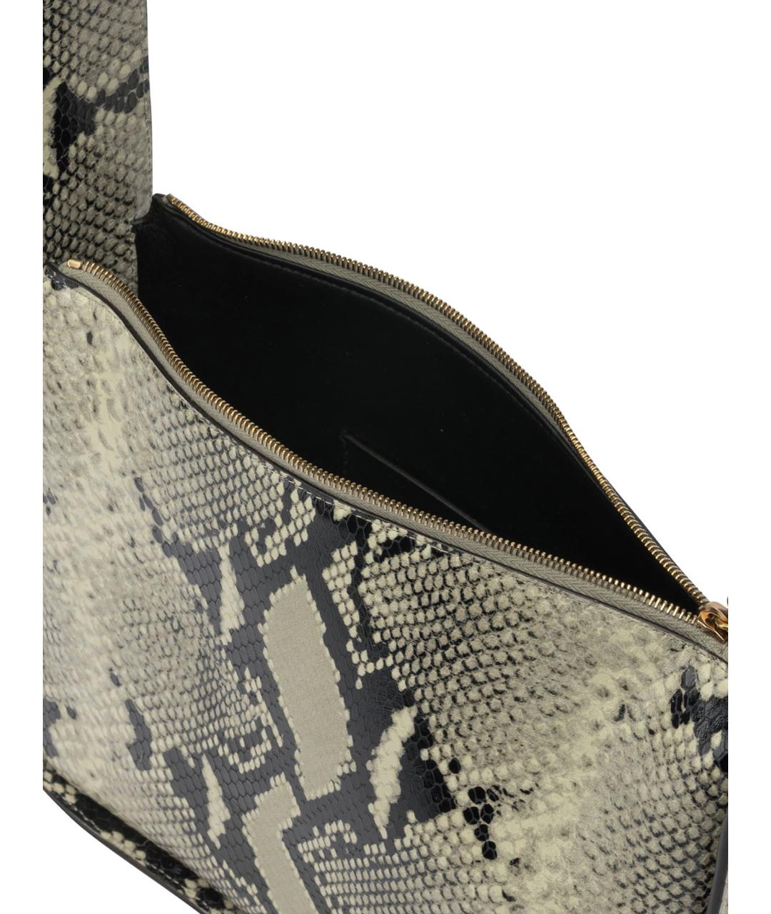 KHAITE Бежевая кожаная сумка через плечо, фото 5