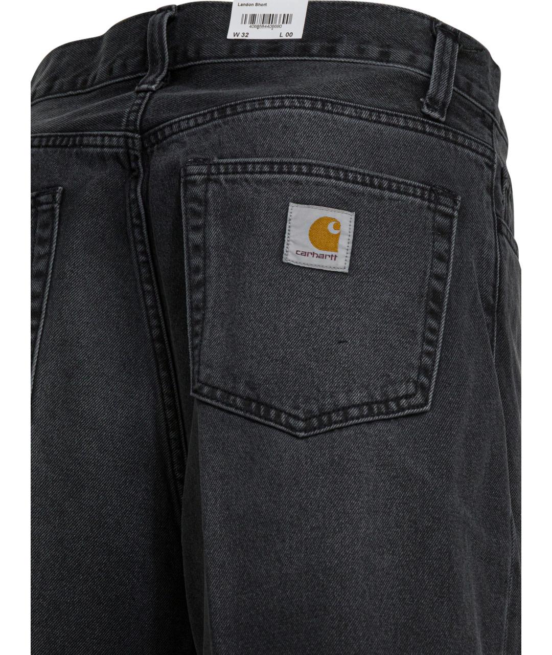 CARHARTT WIP Черные хлопковые шорты, фото 4