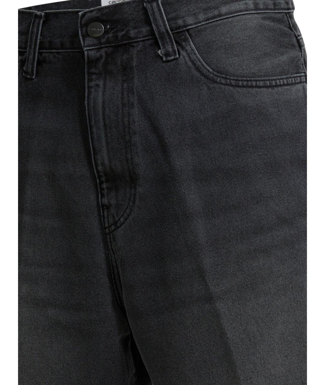 CARHARTT WIP Черные хлопковые шорты, фото 3