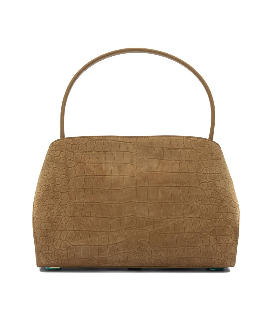 FERRAGAMO Коричневая кожаная сумка через плечо, фото 3