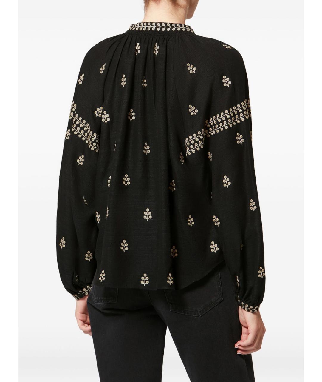 ISABEL MARANT Черная шелковая рубашка, фото 2
