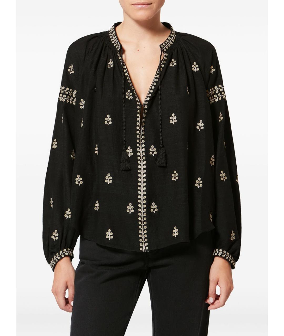 ISABEL MARANT Черная шелковая рубашка, фото 4