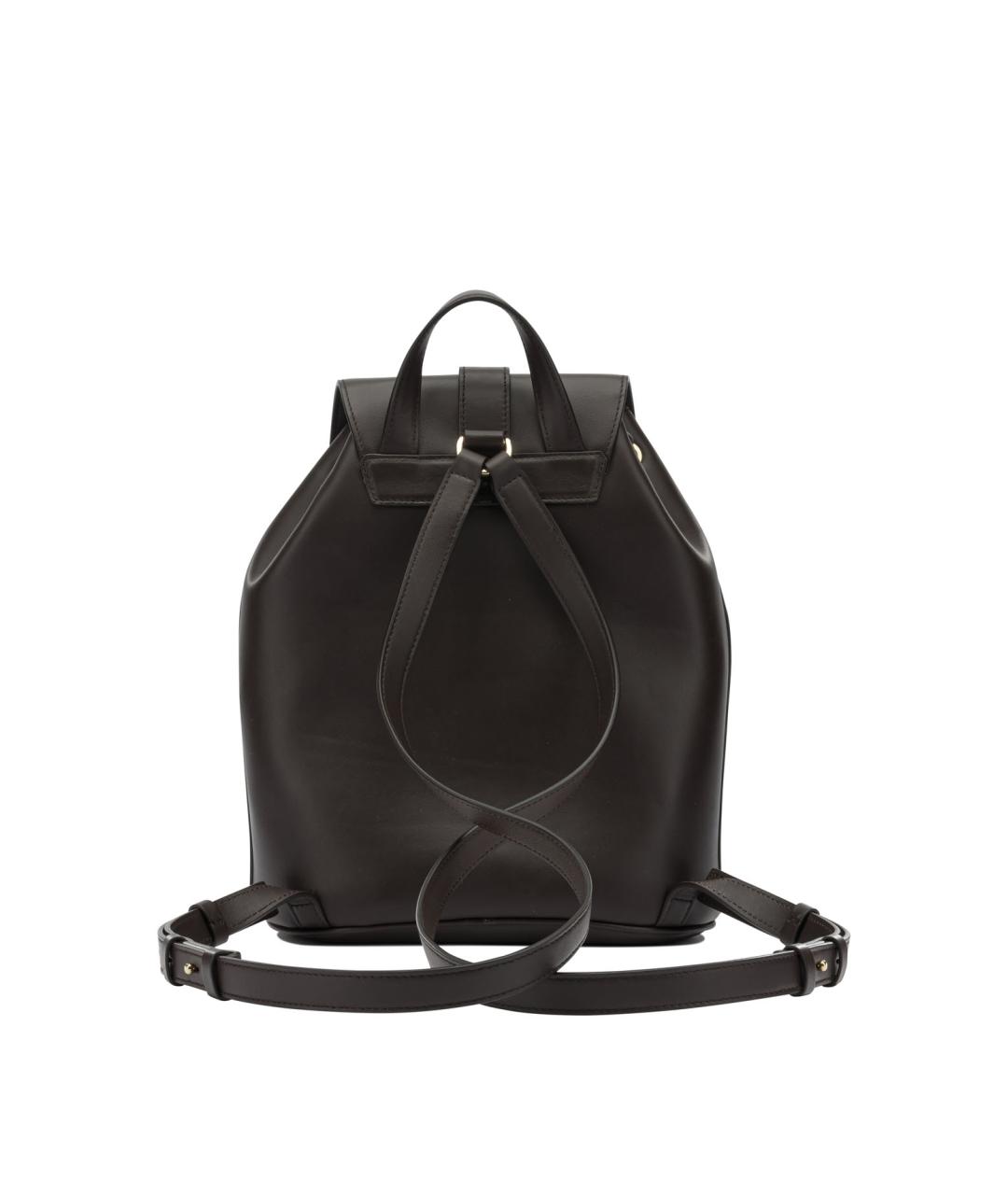 FERRAGAMO Коричневый кожаный рюкзак, фото 3