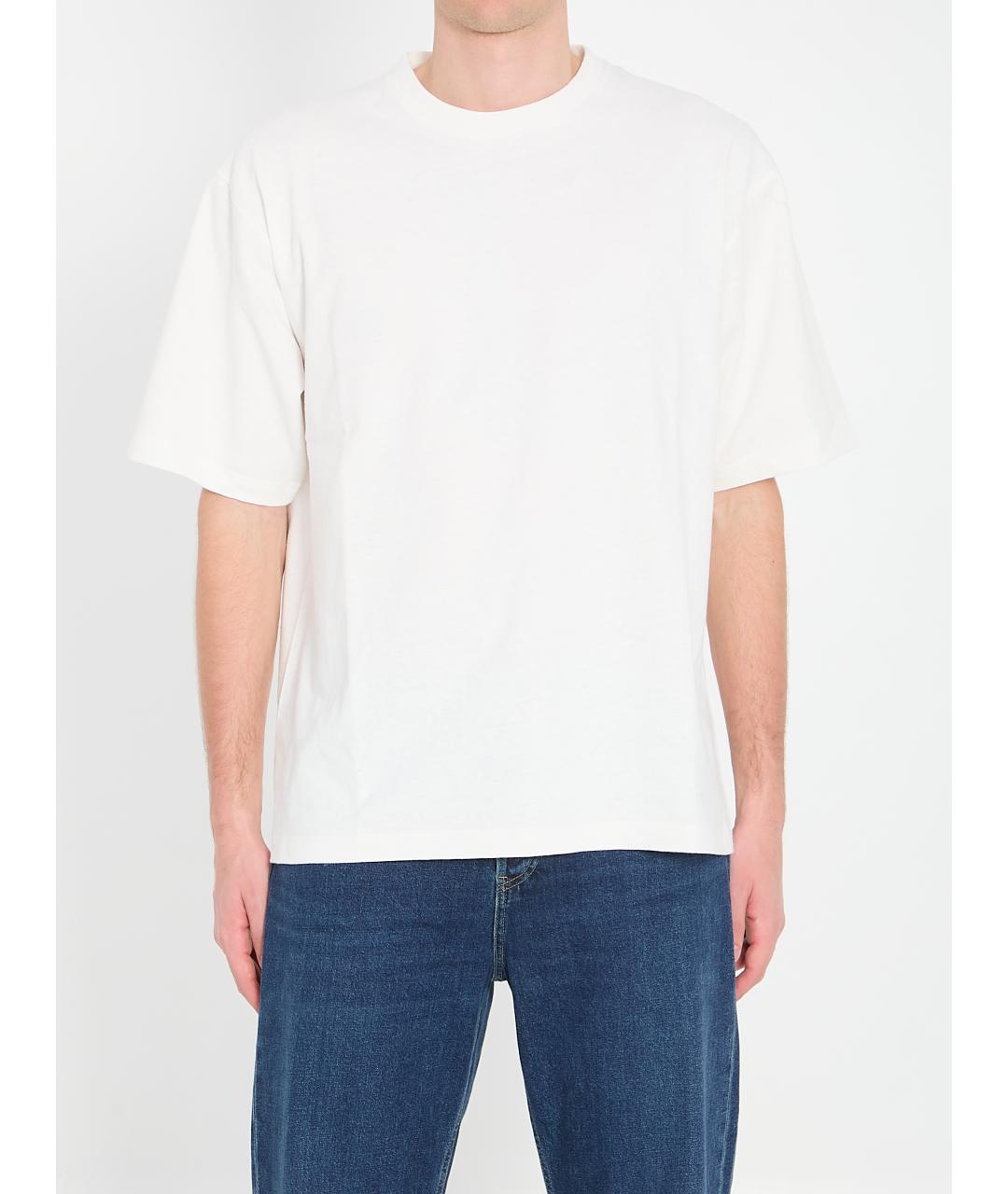 THE ROW Белая хлопковая футболка, фото 2