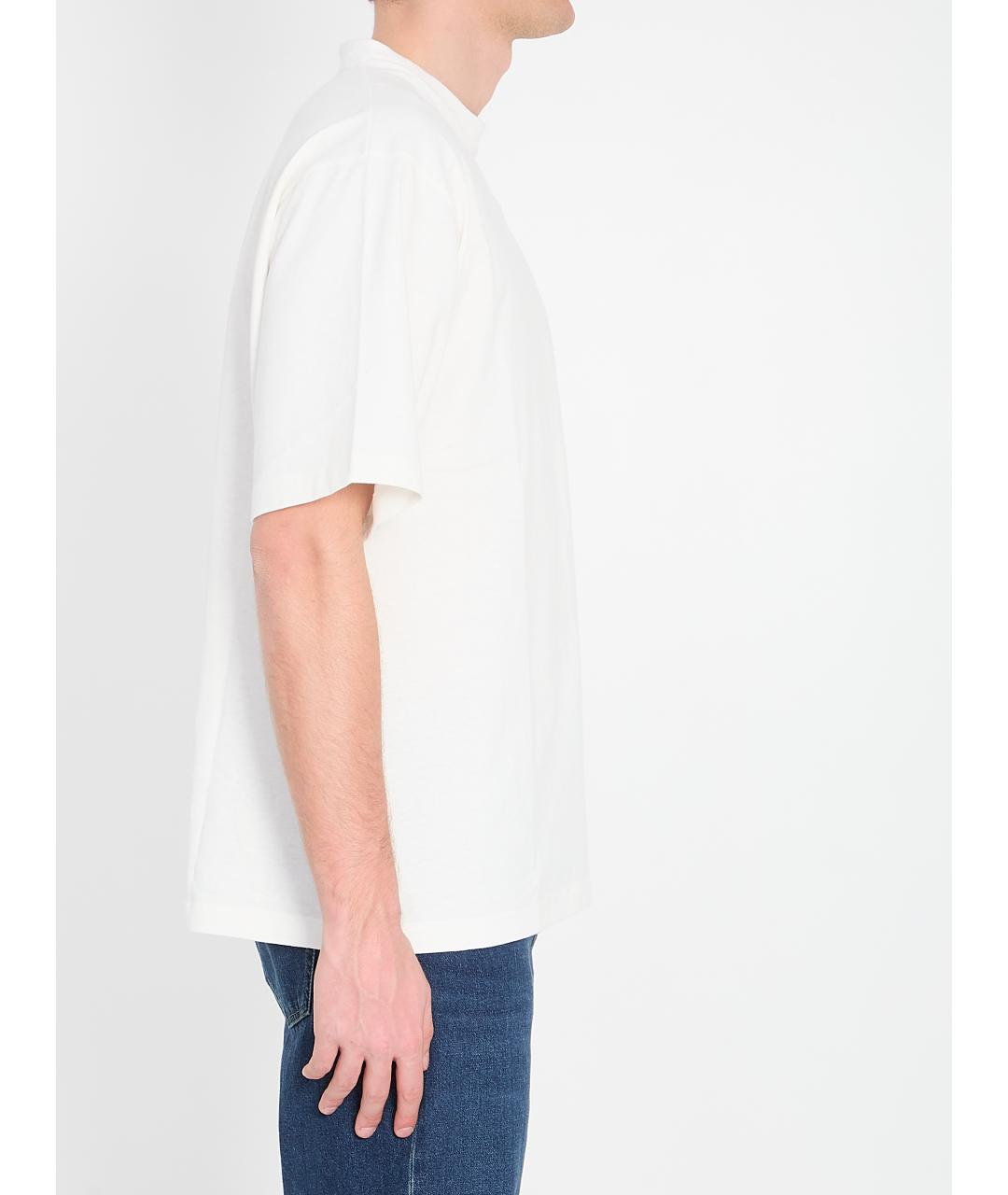 THE ROW Белая хлопковая футболка, фото 4