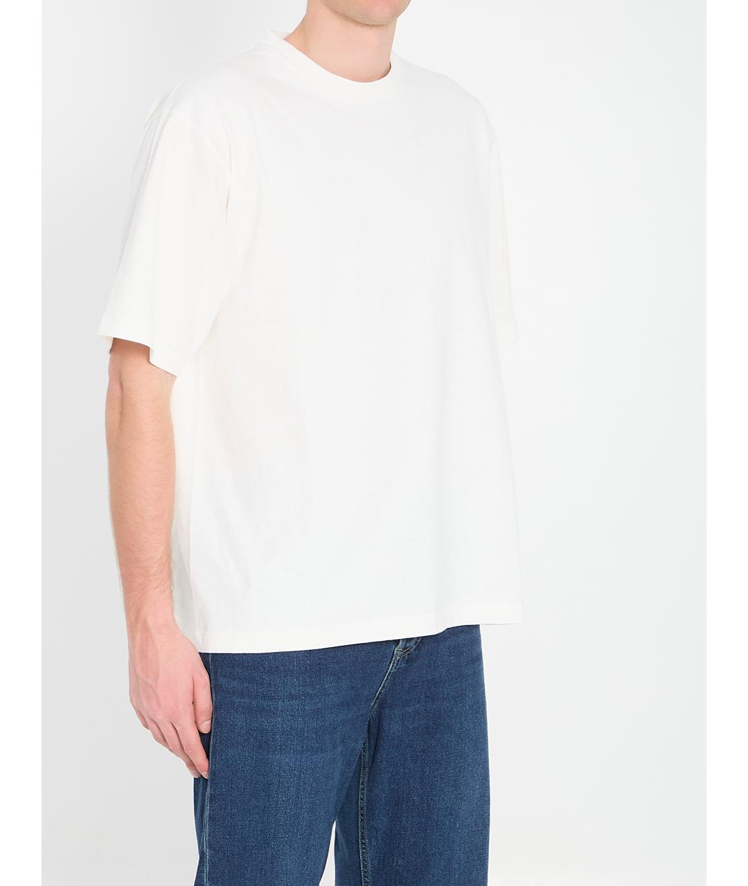 THE ROW Белая хлопковая футболка, фото 3