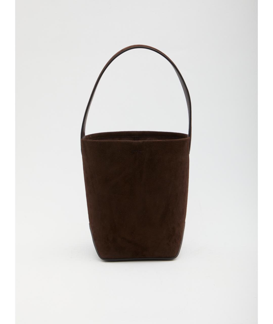 THE ROW Коричневая замшевая сумка тоут, фото 5