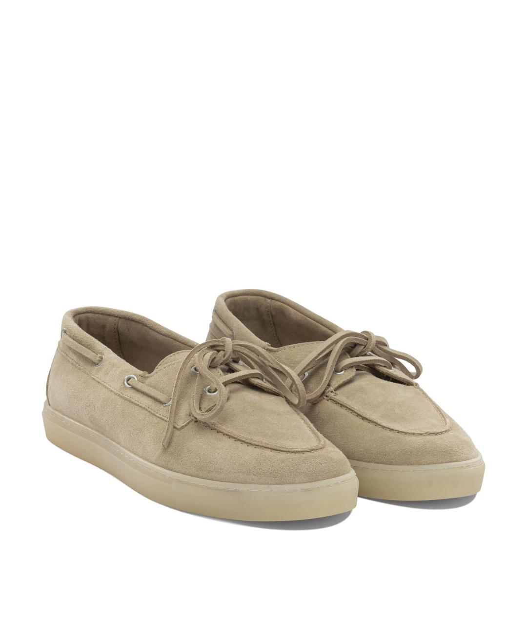 COPENHAGEN Бежевые замшевые лоферы, фото 2