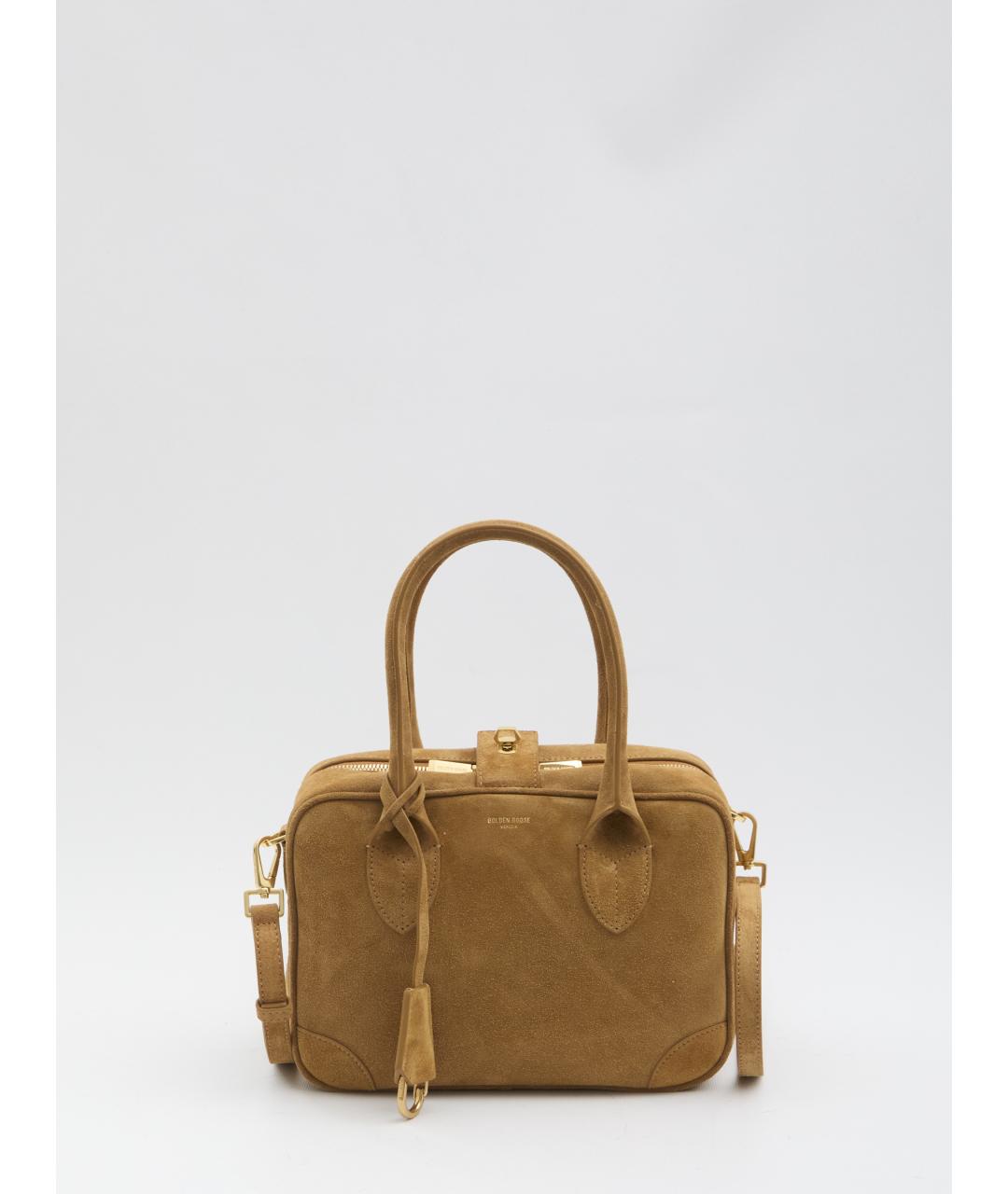 GOLDEN GOOSE DELUXE BRAND Коричневая кожаная сумка через плечо, фото 5