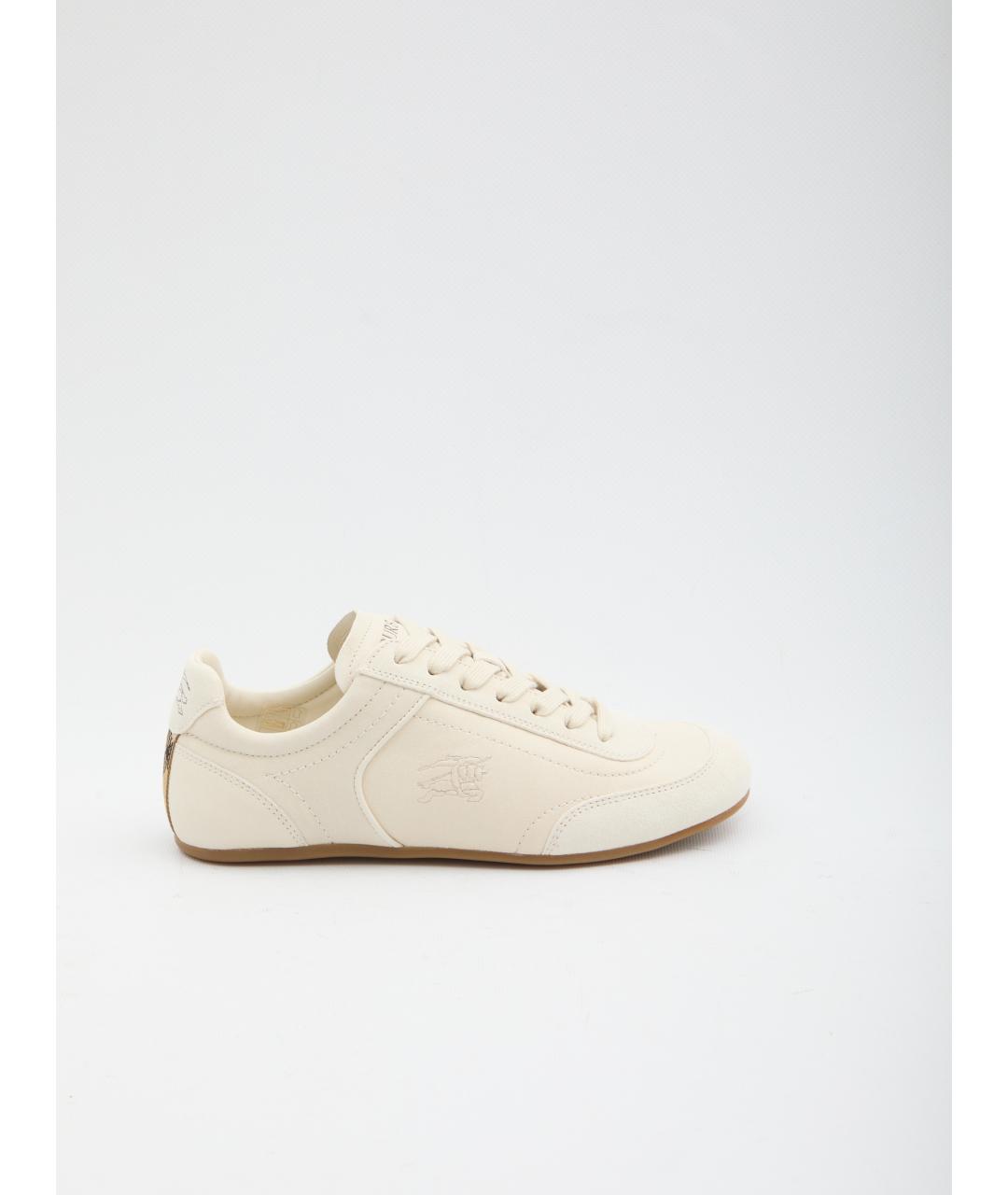 BURBERRY Бежевые кроссовки, фото 6