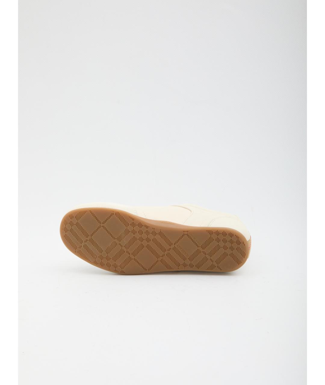 BURBERRY Бежевые кроссовки, фото 4