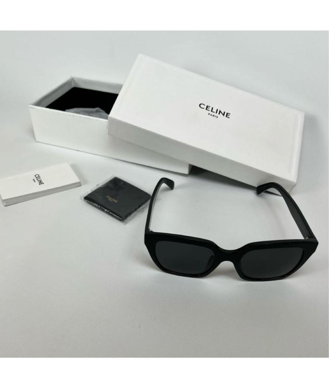 CELINE Черные пластиковые солнцезащитные очки, фото 7