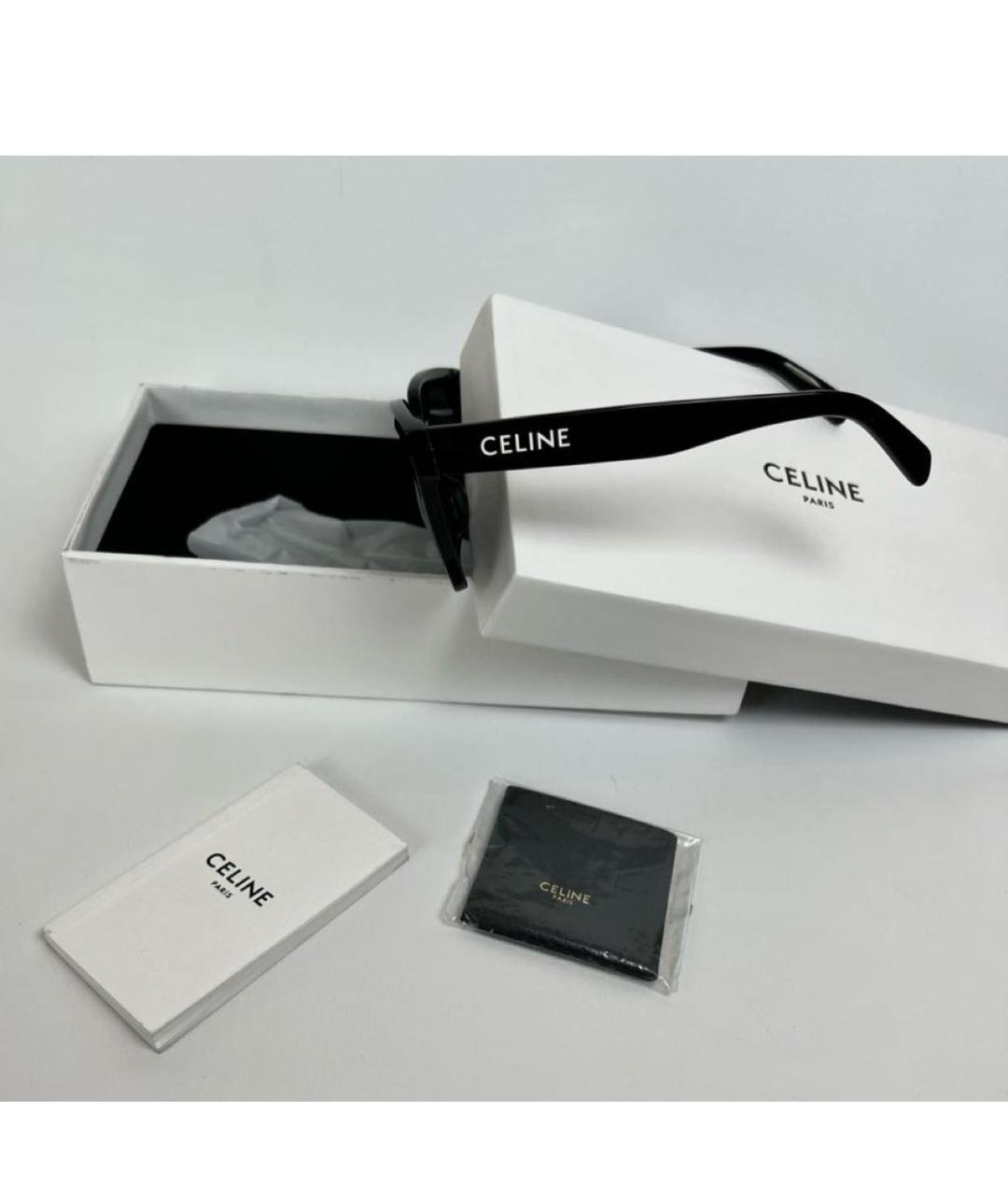 CELINE Черные пластиковые солнцезащитные очки, фото 6