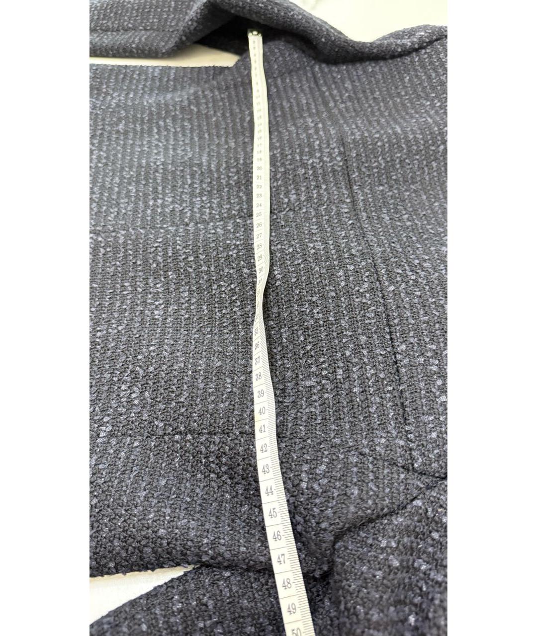 CHANEL Черный шерстяной жакет/пиджак, фото 7