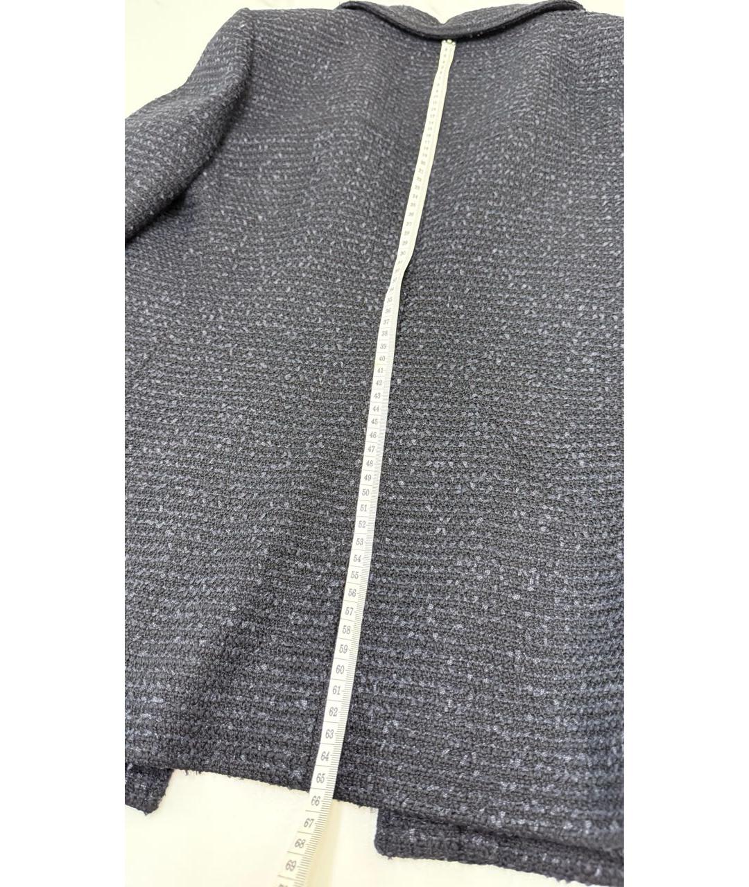 CHANEL Черный шерстяной жакет/пиджак, фото 8