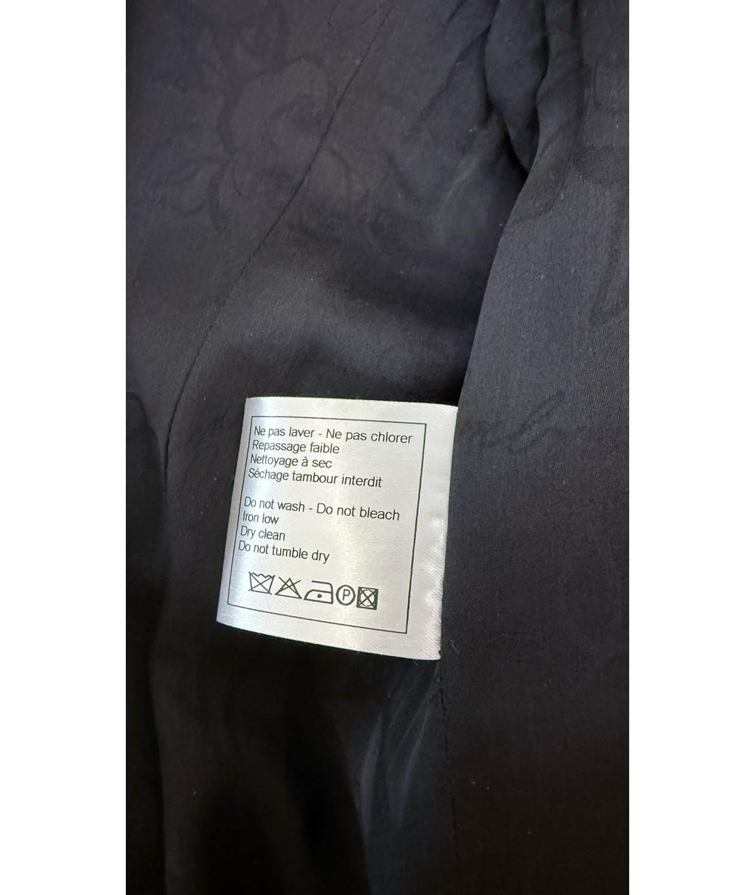 CHANEL Черный шерстяной жакет/пиджак, фото 5