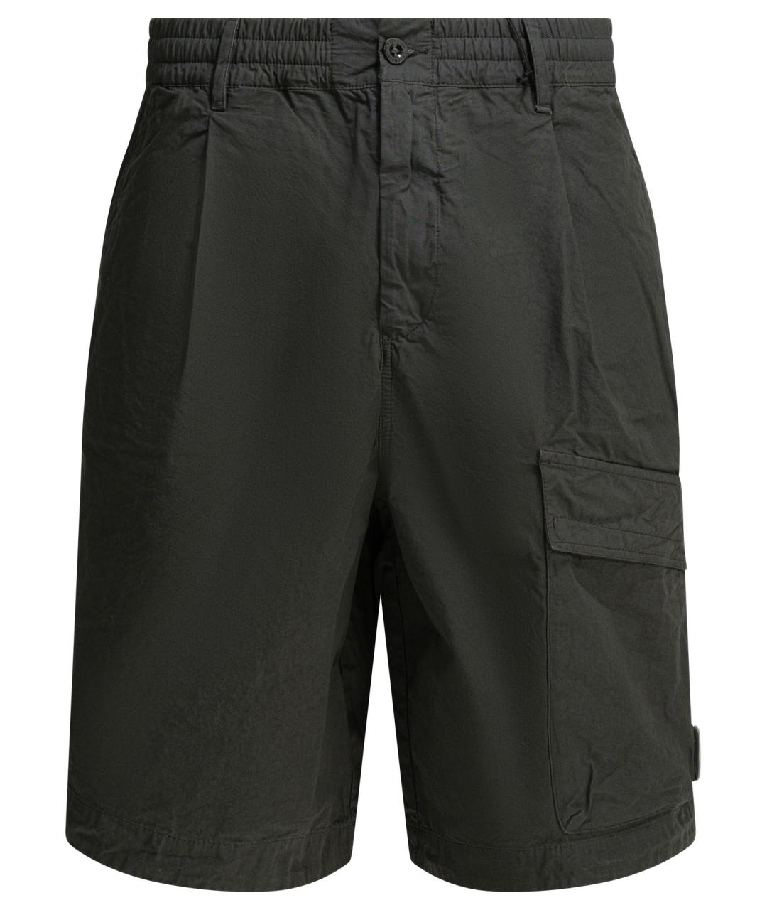 CP COMPANY Серые хлопковые шорты, фото 1