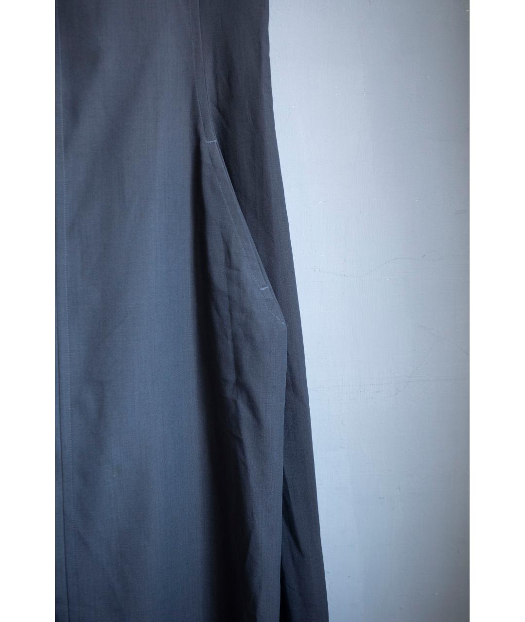 YOHJI YAMAMOTO Серое шерстяное повседневное платье, фото 3