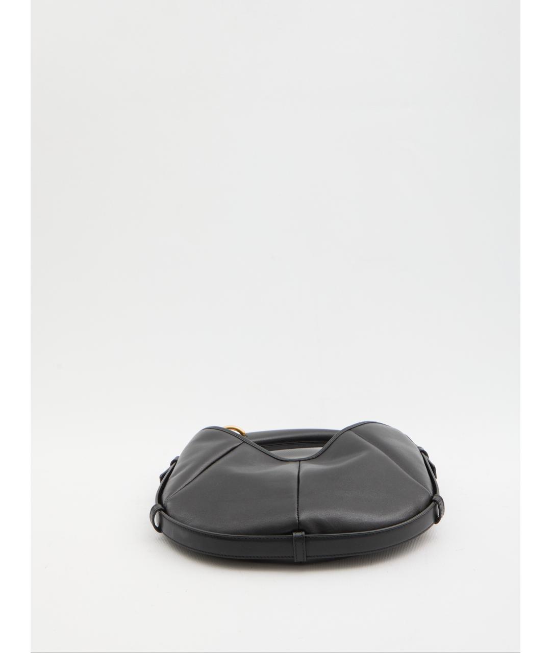 SAINT LAURENT Черная кожаная сумка через плечо, фото 3