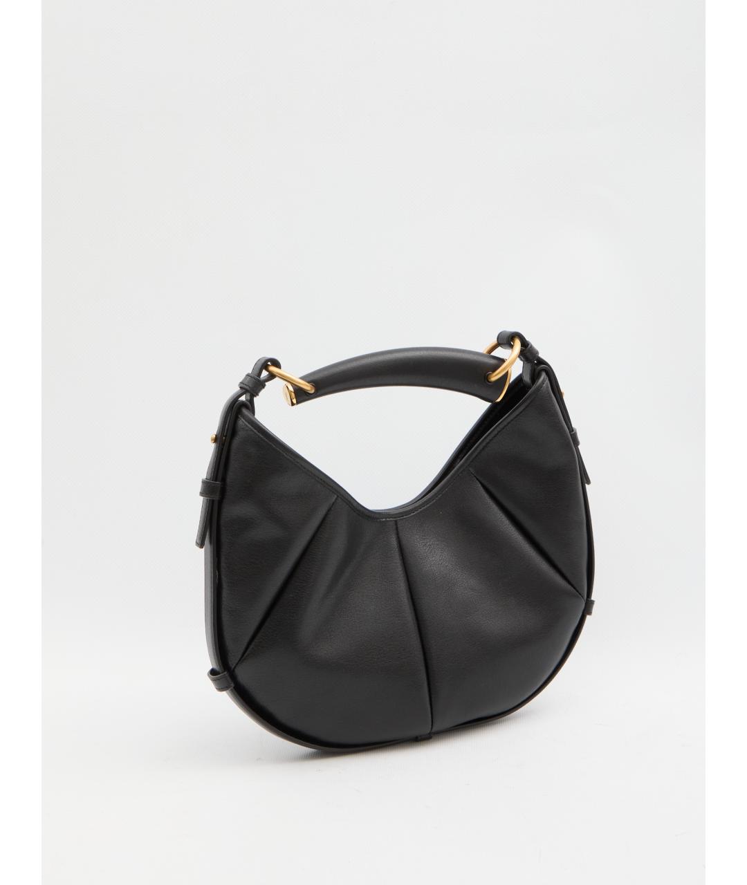 SAINT LAURENT Черная кожаная сумка через плечо, фото 2