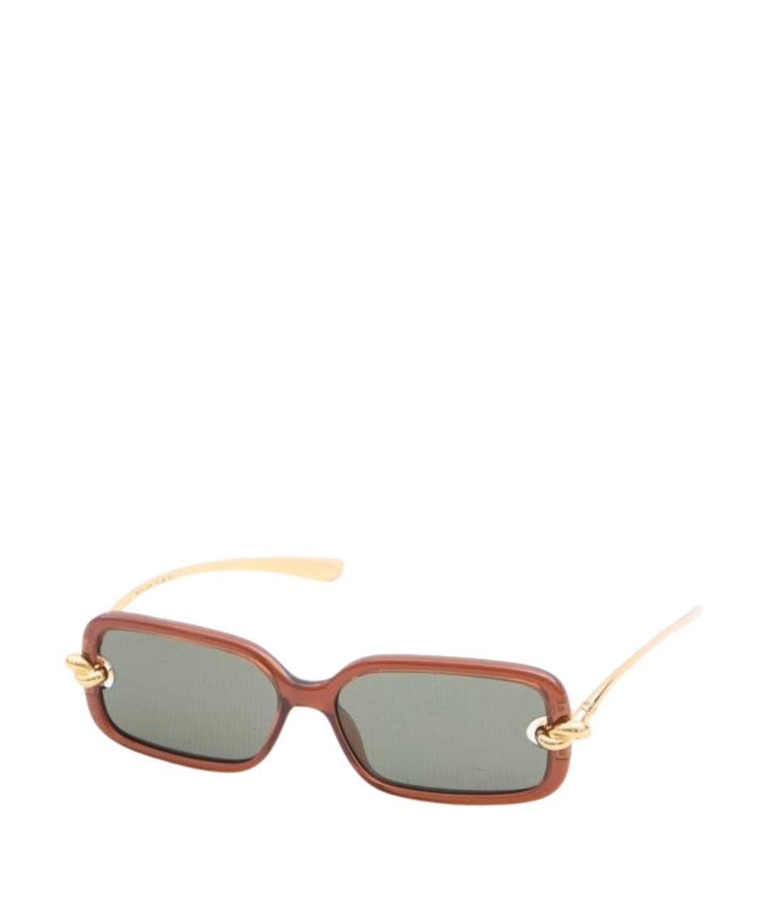 BOTTEGA VENETA Коричневые солнцезащитные очки, фото 1