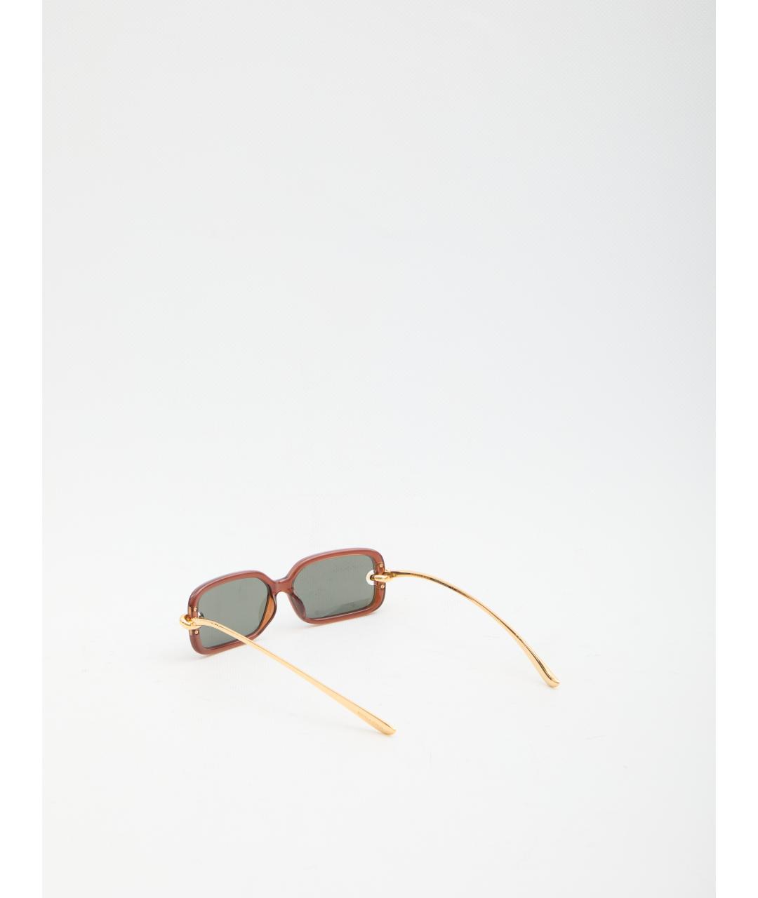 BOTTEGA VENETA Коричневые солнцезащитные очки, фото 2