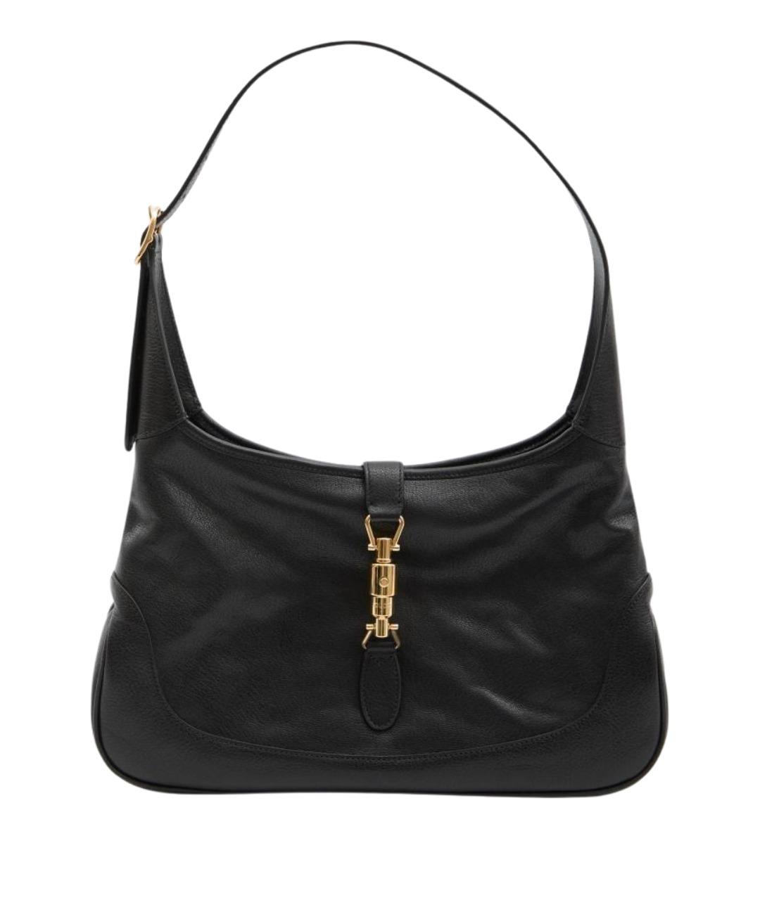 GUCCI Черная кожаная сумка через плечо, фото 1