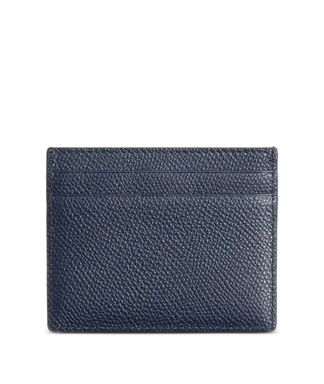 VALENTINO Синий кожаный кардхолдер, фото 2