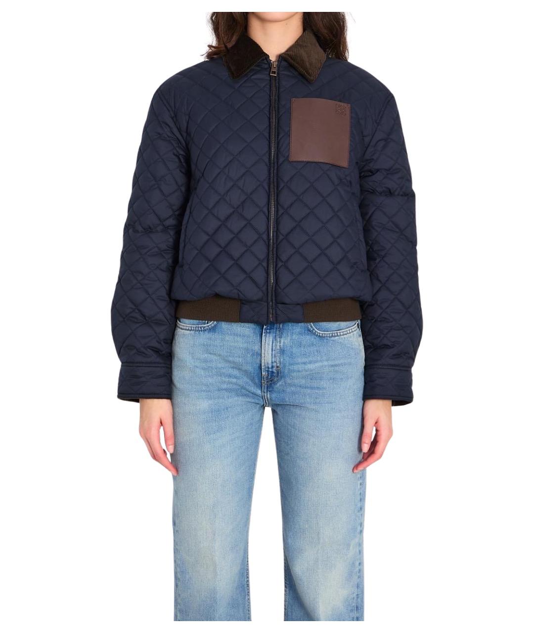 LOEWE Синяя полиэстеровая куртка, фото 1