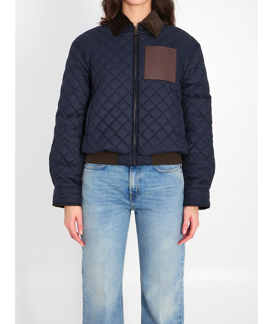 LOEWE Синяя полиэстеровая куртка, фото 5