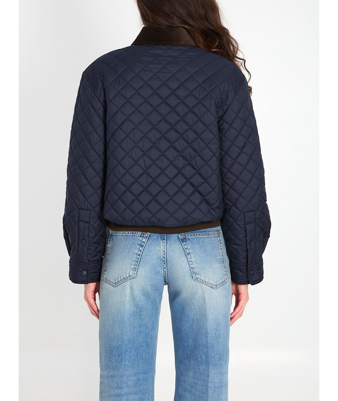 LOEWE Синяя полиэстеровая куртка, фото 4