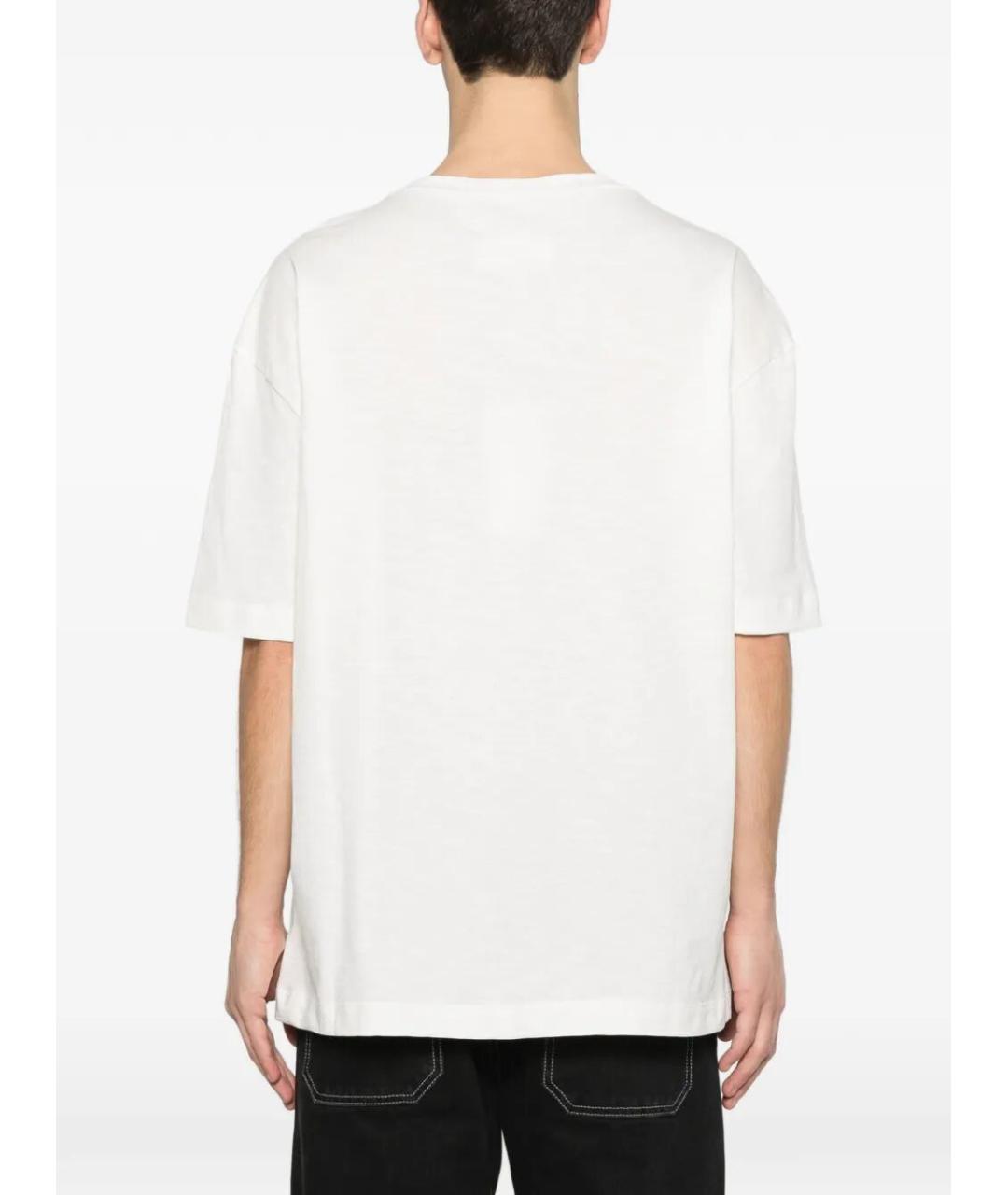 MAISON MARGIELA Белая хлопковая футболка, фото 3