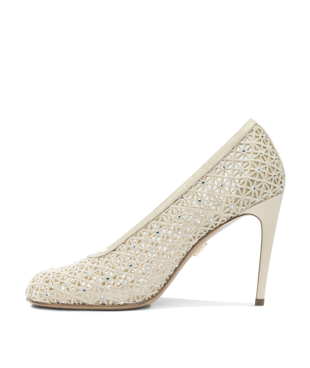 FERRAGAMO Белые кожаные туфли, фото 3