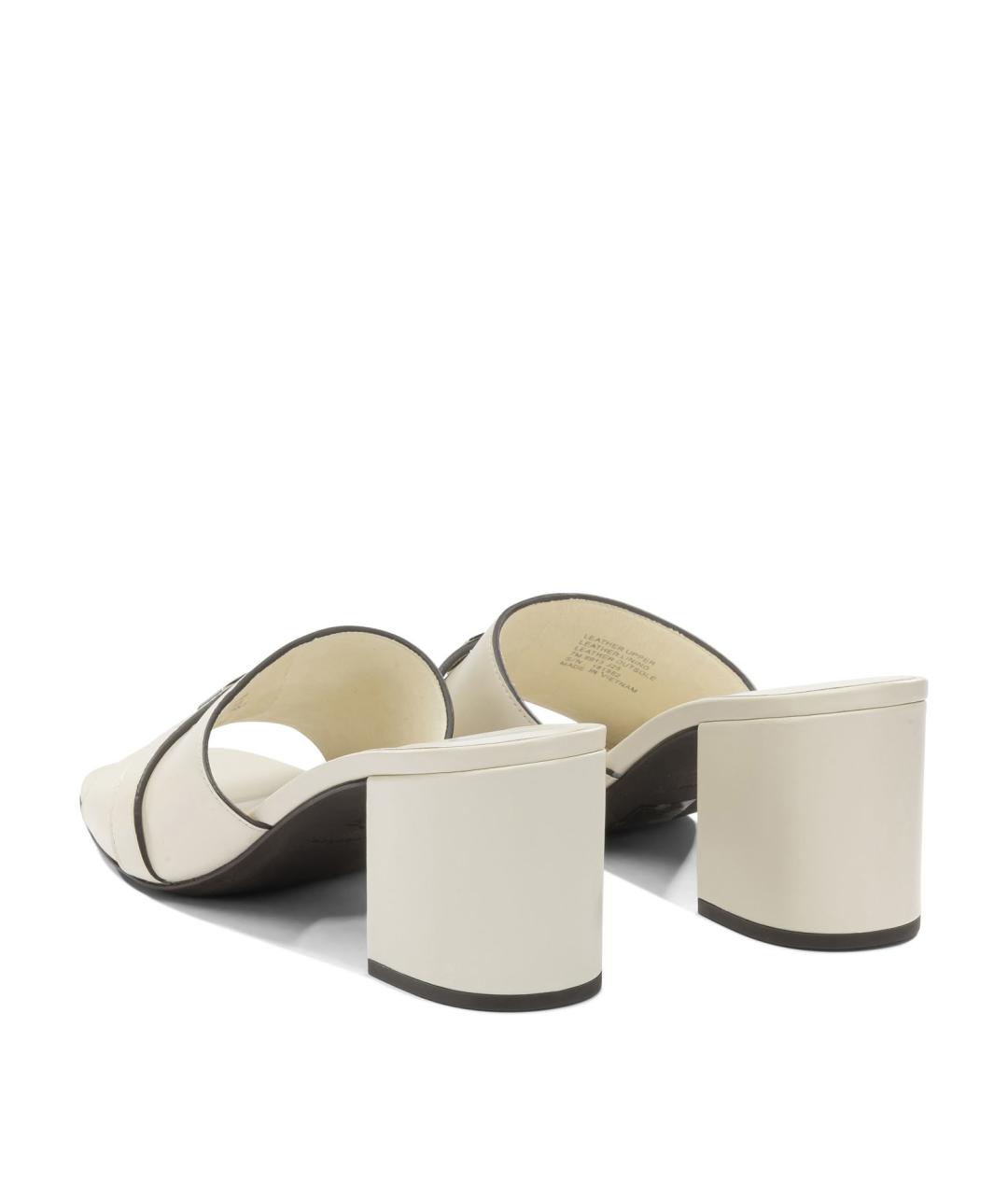 TORY BURCH Белые кожаные мюли, фото 4