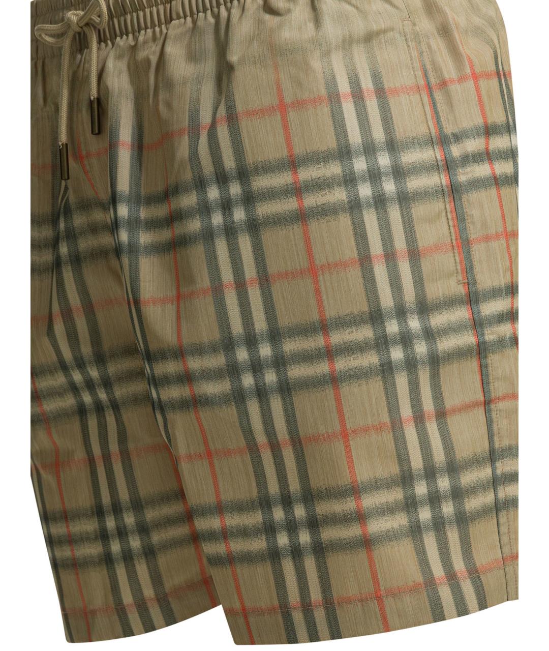 BURBERRY Бежевые полиэстеровые плавки, фото 4