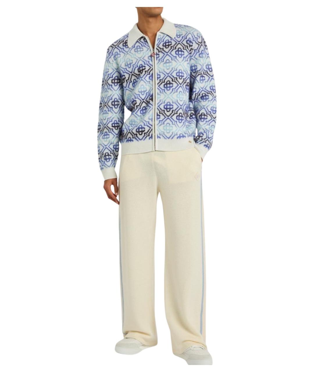 CASABLANCA Синий шерстяной кардиган, фото 2