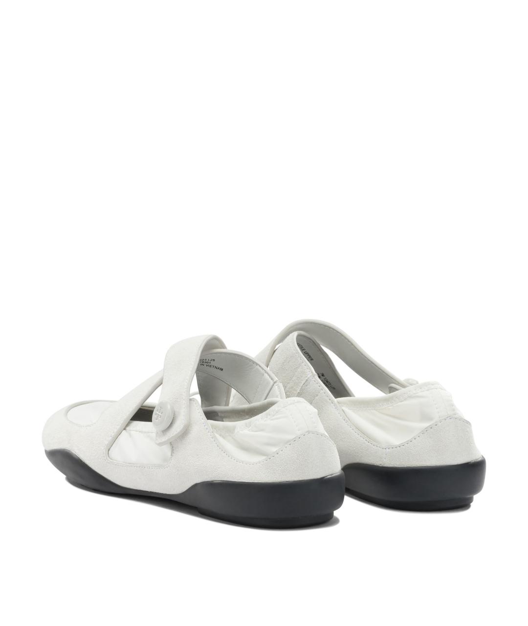 TORY BURCH Белые замшевые балетки, фото 4