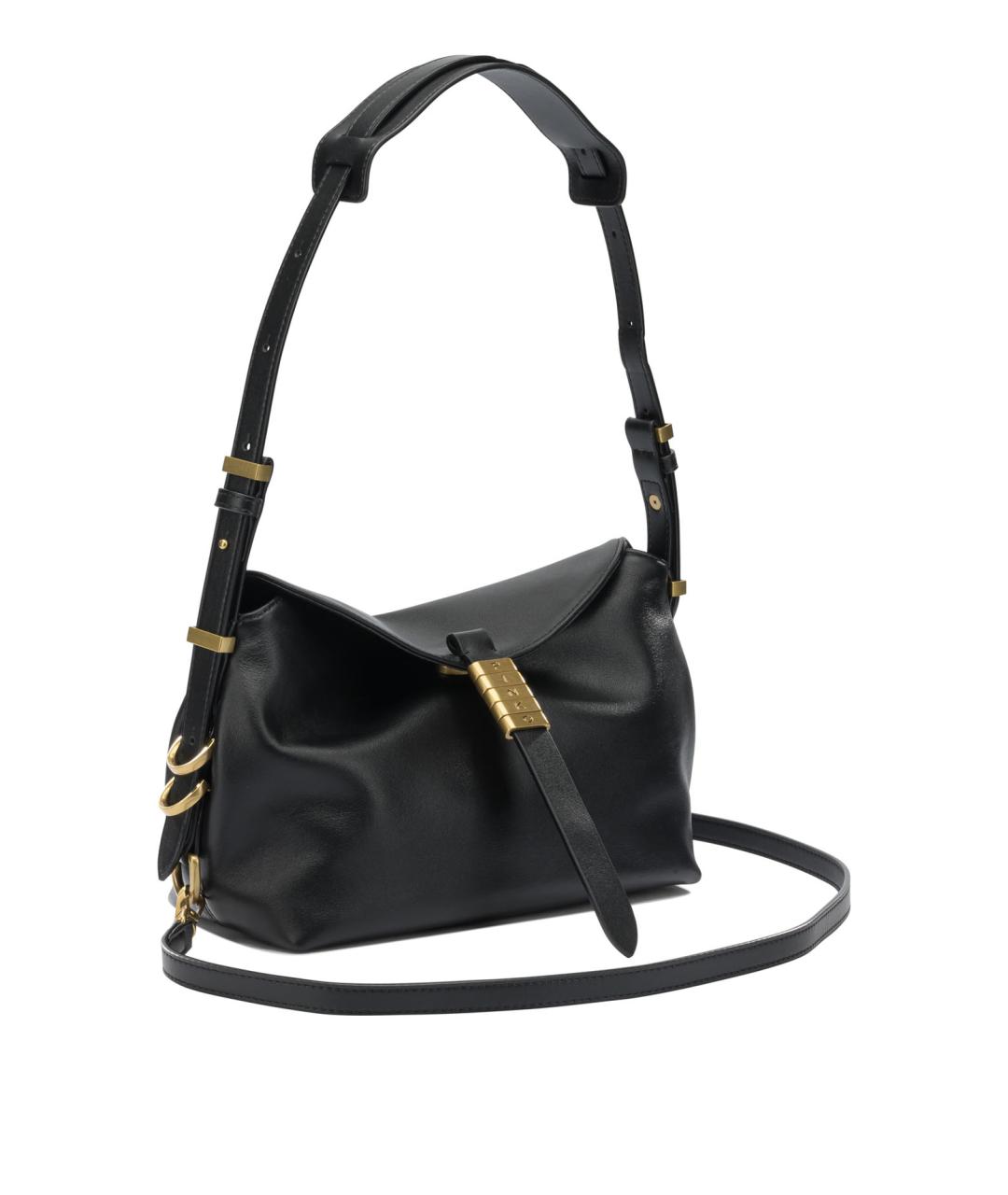 PINKO Черная кожаная сумка через плечо, фото 2