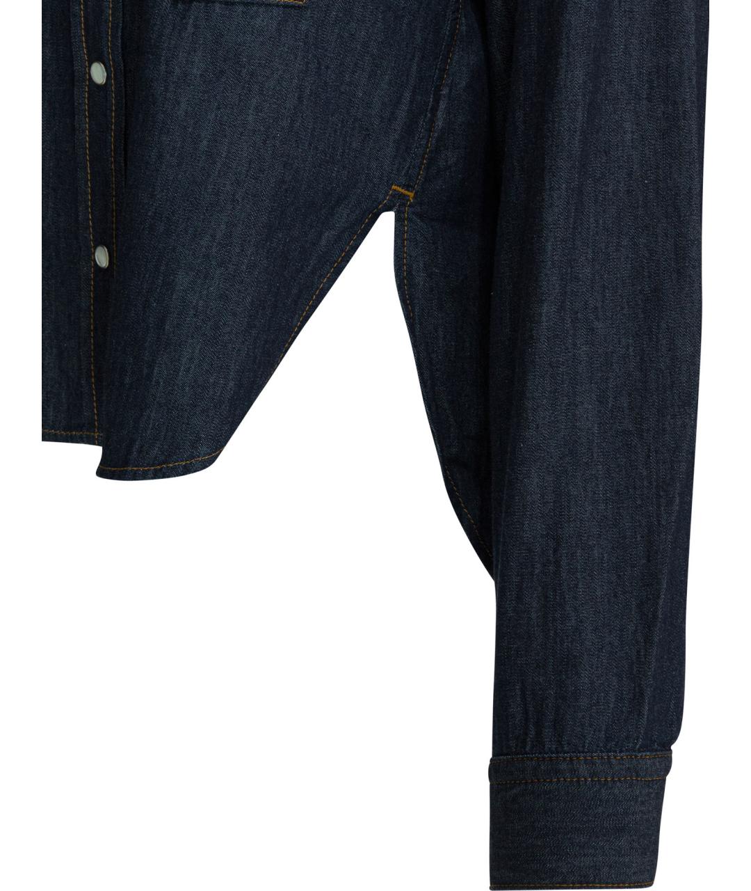 KHAITE Темно-синяя хлопковая куртка, фото 4