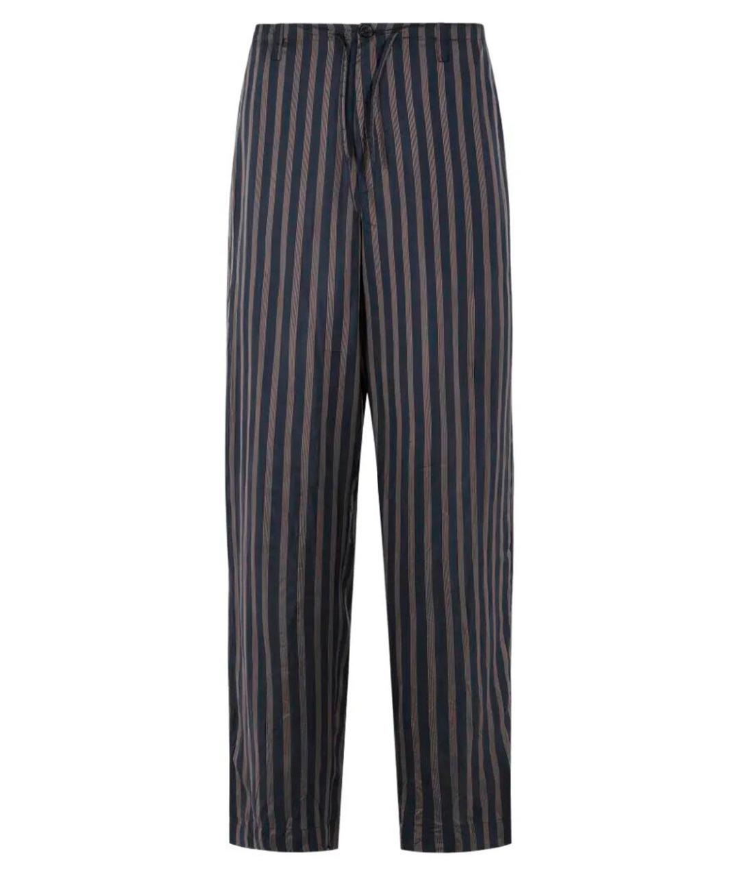 DRIES VAN NOTEN Синие вискозные повседневные брюки, фото 1