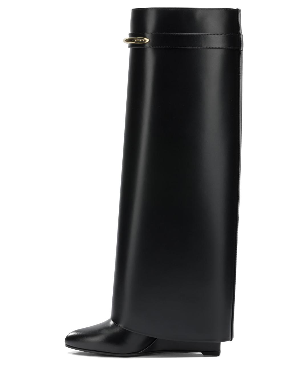 GIVENCHY Черные кожаные сапоги, фото 3