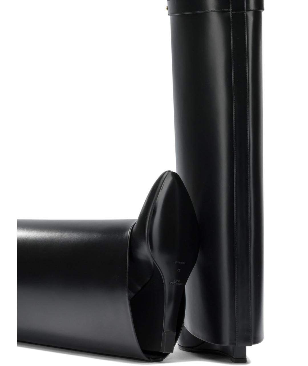 GIVENCHY Черные кожаные сапоги, фото 5
