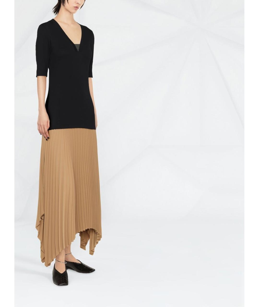 BRUNELLO CUCINELLI Черная хлопковая футболка, фото 4