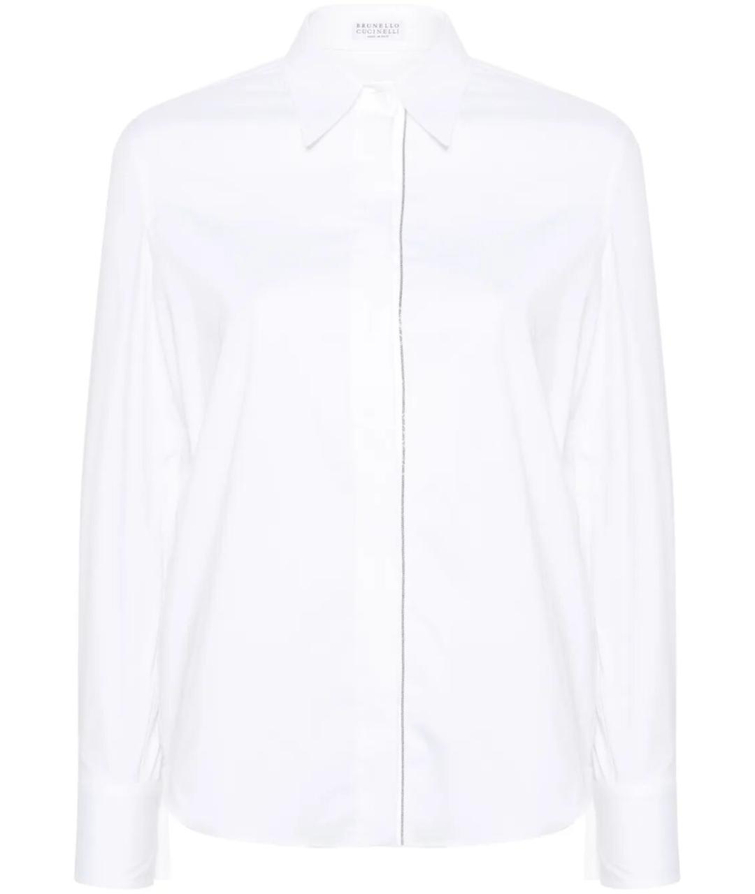 BRUNELLO CUCINELLI Белая хлопковая рубашка, фото 1