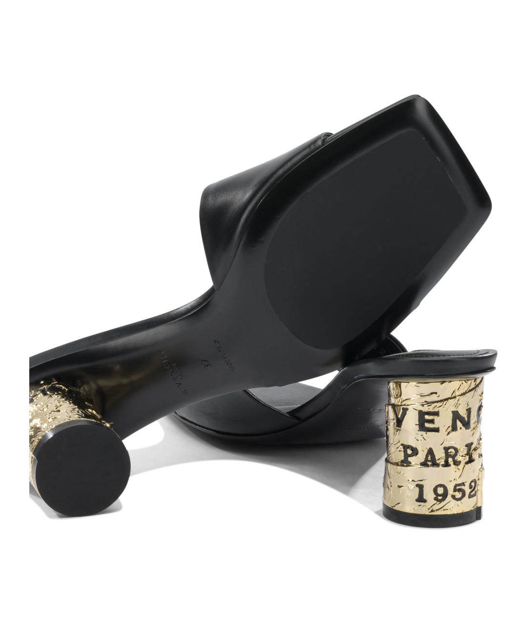 GIVENCHY Черные кожаные сандалии, фото 5