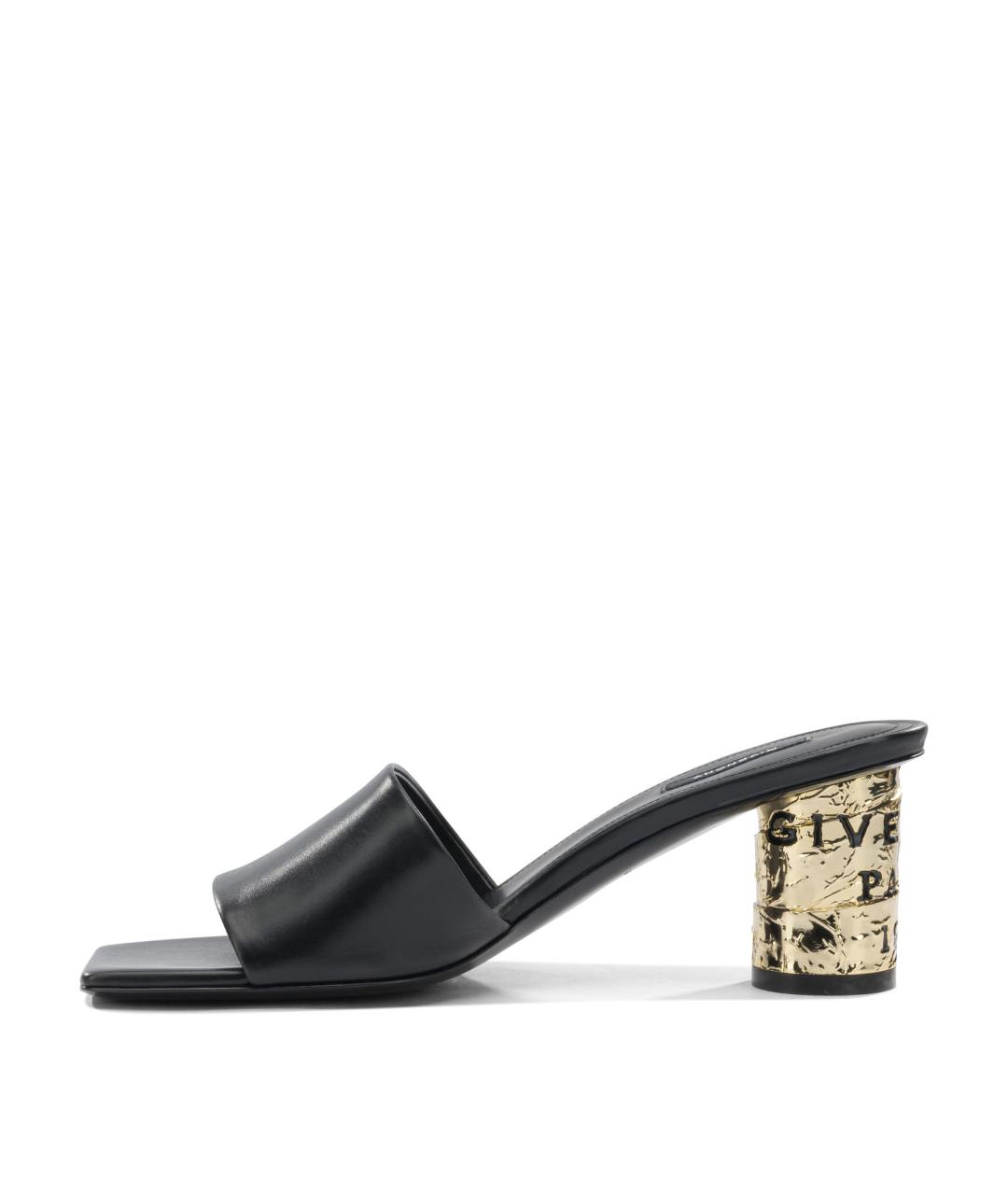 GIVENCHY Черные кожаные сандалии, фото 3